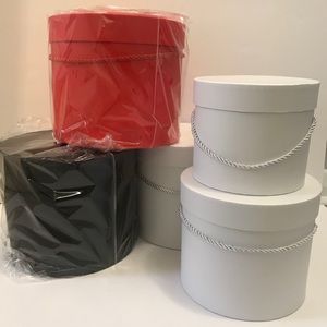 CLEARANCE SALE - 1 Set of 3 Round Nesting Boxes